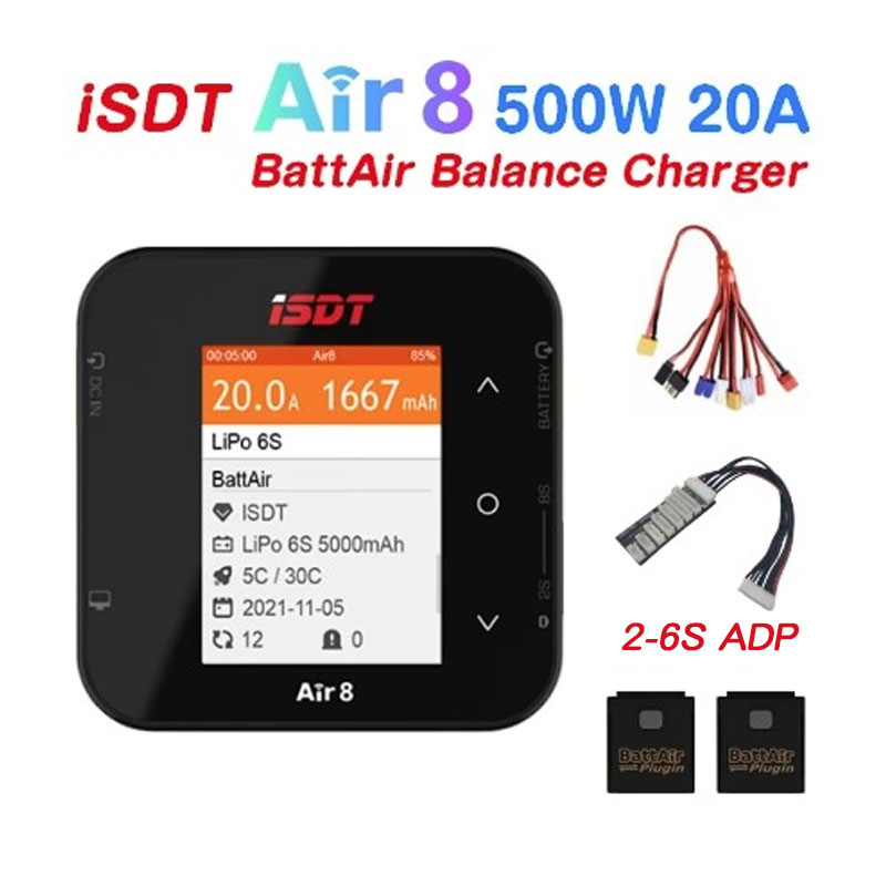 Drone Battery Voltage Checker - ISDT Air8 500W 20A Battery Balance