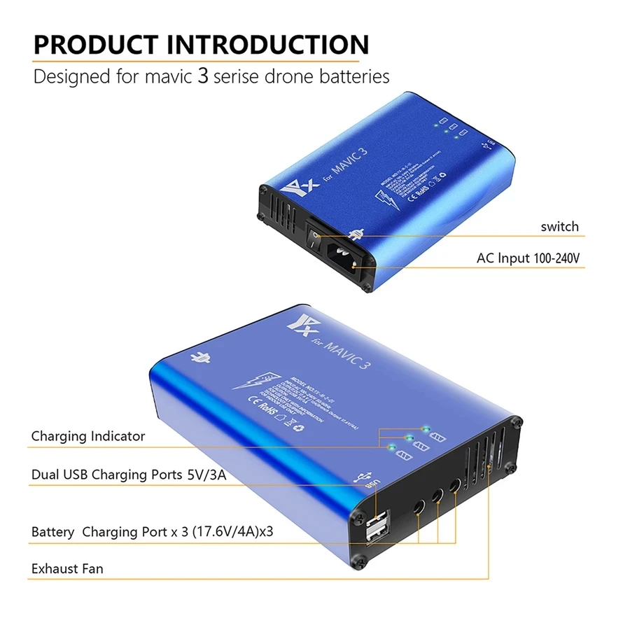 Battery Charger Hub 5in1 Charg – Drone Battery Smart Bewertung und Preis