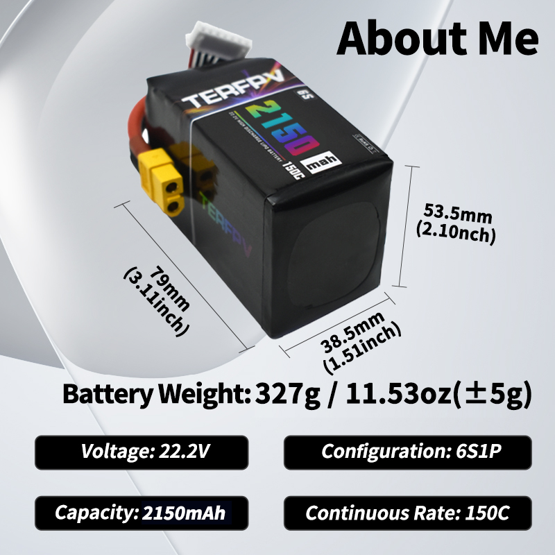 TERFPV Lipo Battery 6S 22.2V 1 – Drone Battery Plate Bewertung und Preis