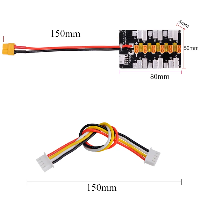1-5Pcs 1S-3S 20A XT30 Plug Lip – Drone Battery Parallel Board Bewertung und Preis
