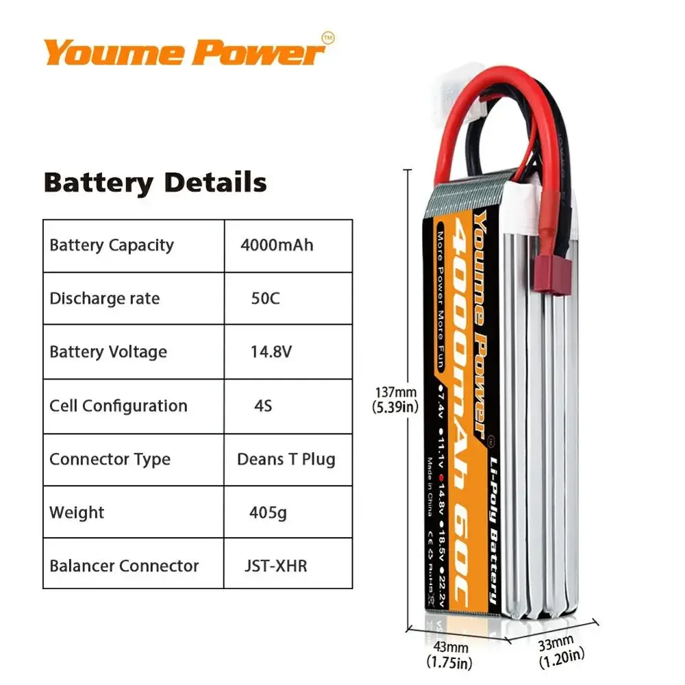 4S 14.8V Lipo Battery 3300mah  – Drone Battery 4S Bewertung und Preis