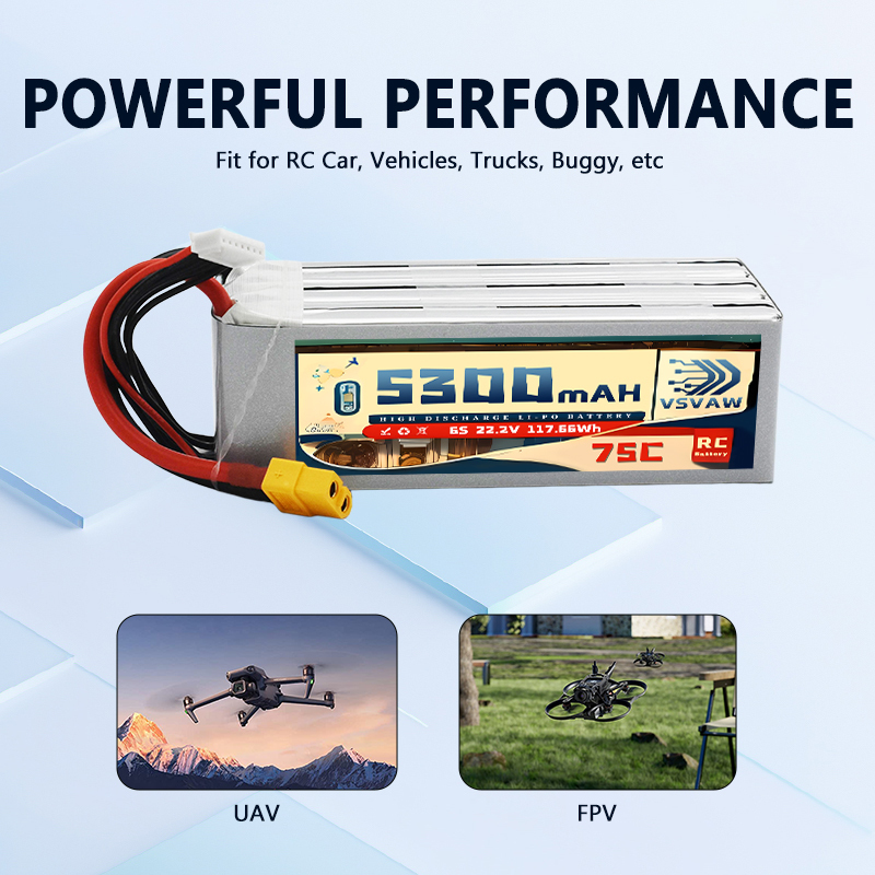 VSVAW 6S 5300mAh Lipo Battery  – Drone Battery Connector Bewertung und Preis