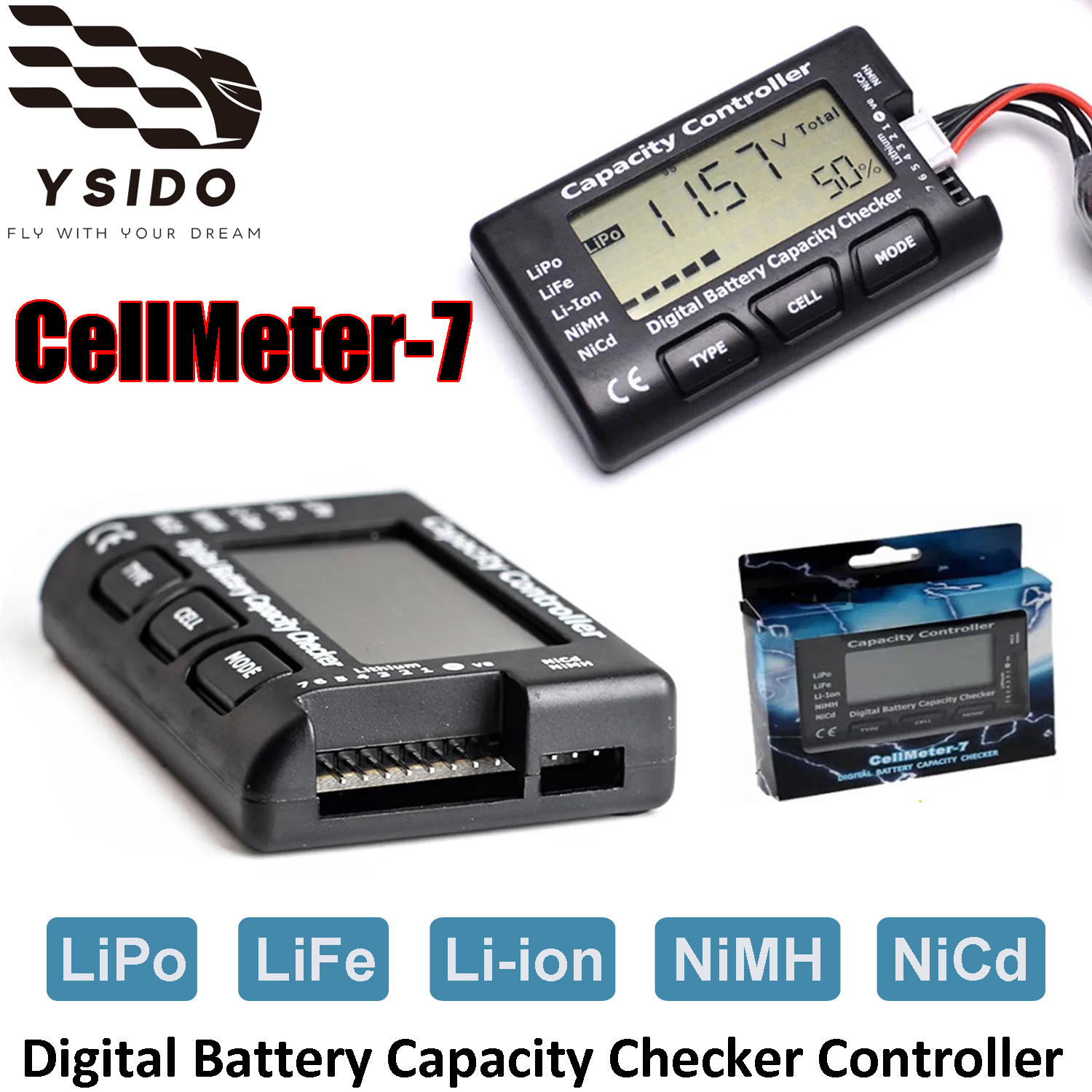 YSIDO CellMeter-7 LiPo Battery – Drone Battery Voltage Checker Bewertung und Preis