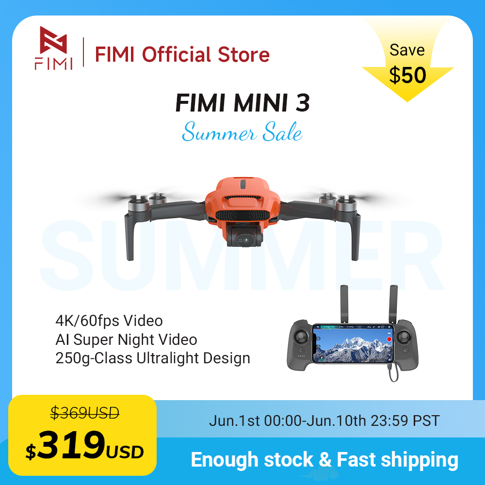 FIMI MINI 3 Camere drone 4K 60 – Drone Battery Li-Ion Bewertung und Preis