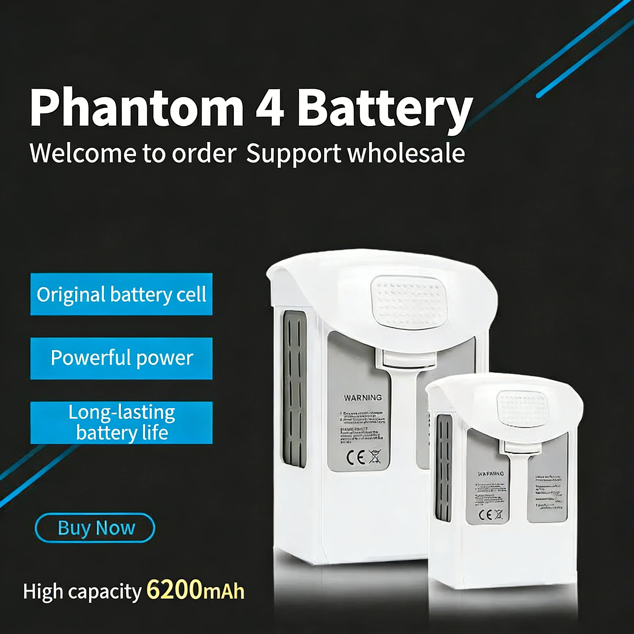 New Phantom 4 battery 6200mah  – Drone Battery Li-Ion Bewertung und Preis